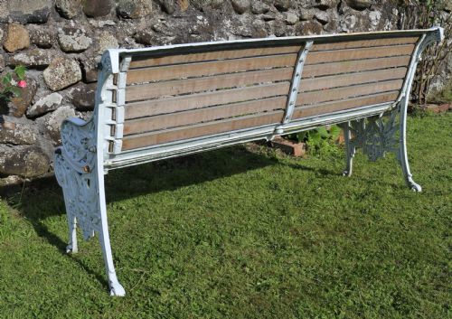 VICTORIAN CAST IRON GARDEN SEATBENCH BY JOHN FINCH - ADDITIONAL PHOTO 17