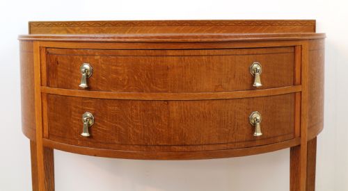 PAIR OF ARTS CRAFTS OAK INLAID DRESSING CHESTS BY SHAPLAND PETTER - ADDITIONAL PHOTO 19