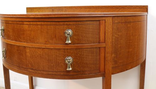 PAIR OF ARTS CRAFTS OAK INLAID DRESSING CHESTS BY SHAPLAND PETTER - ADDITIONAL PHOTO 20