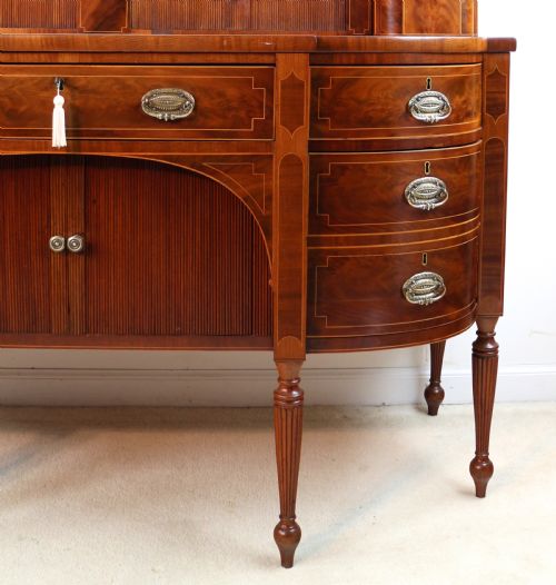 GEORGE III SCOTTISH FLAME MAHOGANY STAGEBACK SIDEBOARD - ADDITIONAL PHOTO 8