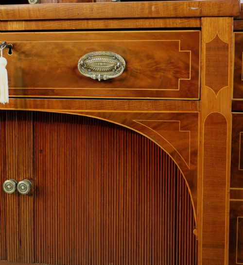 GEORGE III SCOTTISH FLAME MAHOGANY STAGEBACK SIDEBOARD - ADDITIONAL PHOTO 10