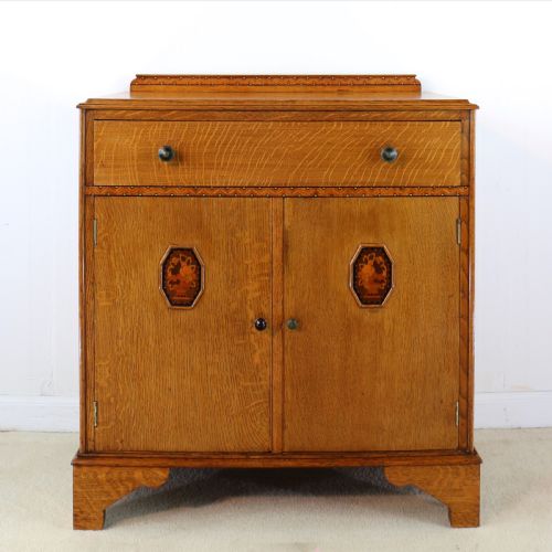 ART DECO OAK MARQUETRY BEDROOM SUITE ATTRIBUTED TO GAYLAYDE B COHEN SONS - ADDITIONAL PHOTO 18