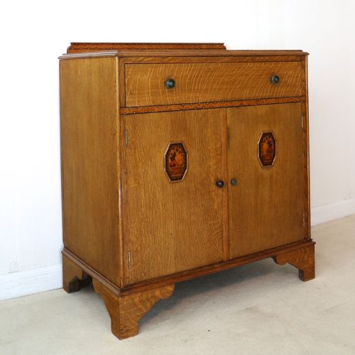 ART DECO OAK MARQUETRY BEDROOM SUITE ATTRIBUTED TO GAYLAYDE B COHEN SONS - ADDITIONAL PHOTO 19