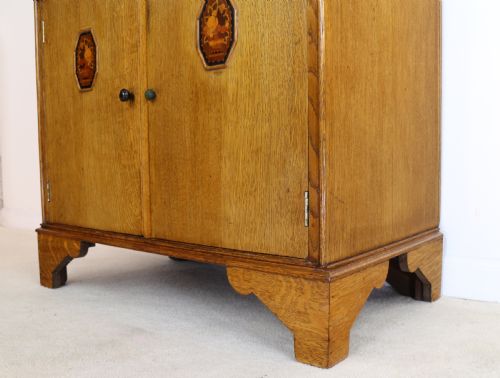 ART DECO OAK MARQUETRY BEDROOM SUITE ATTRIBUTED TO GAYLAYDE B COHEN SONS - ADDITIONAL PHOTO 22