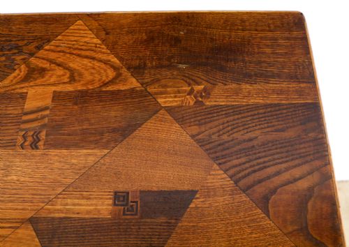 VICTORIAN JAPANESE PARQUETRY TORTOISESHELL BAMBOO TABLE - ADDITIONAL PHOTO 7