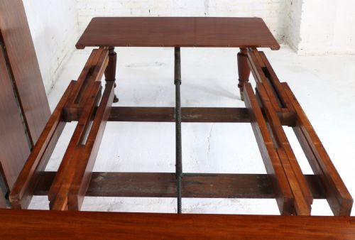 VICTORIAN MAHOGANY 16 SEAT EXTENDING DINING TABLE 4 LEAVES 12FT - ADDITIONAL PHOTO 5