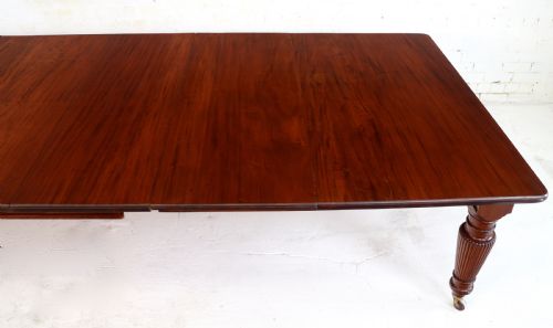 VICTORIAN MAHOGANY 16 SEAT EXTENDING DINING TABLE 4 LEAVES 12FT - ADDITIONAL PHOTO 9