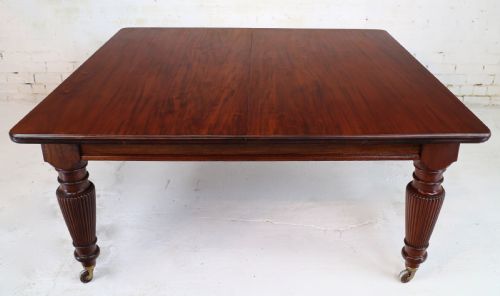 VICTORIAN MAHOGANY 16 SEAT EXTENDING DINING TABLE 4 LEAVES 12FT - ADDITIONAL PHOTO 13