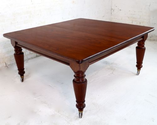 VICTORIAN MAHOGANY 16 SEAT EXTENDING DINING TABLE 4 LEAVES 12FT - ADDITIONAL PHOTO 15