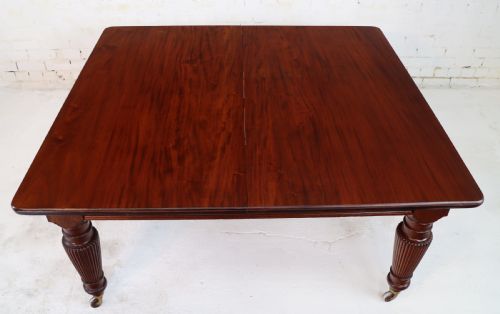VICTORIAN MAHOGANY 16 SEAT EXTENDING DINING TABLE 4 LEAVES 12FT - ADDITIONAL PHOTO 16