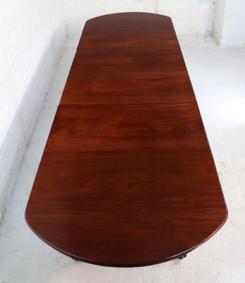 WILLIAM IV MAHOGANY EXTENDING PEDESTAL DINING TABLE 4 LEAVES SEATS 1416 - ADDITIONAL PHOTO 6