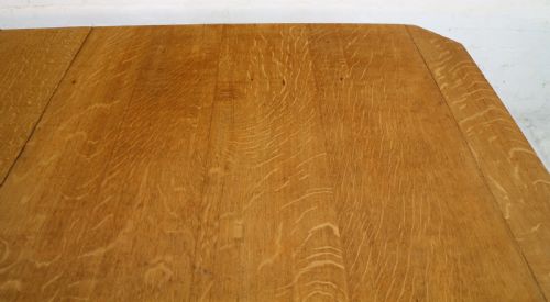VICTORIAN OAK EXTENDING DINING TABLE 4 LEAVES 12FTSEATS 14 - ADDITIONAL PHOTO 25