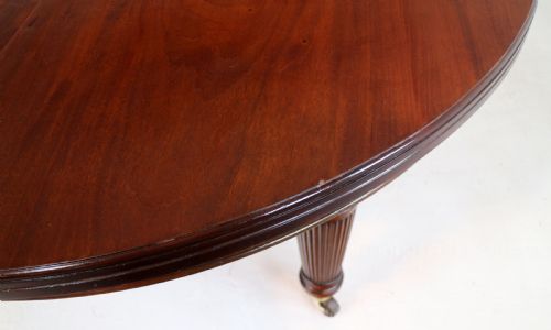 EDWARDS ROBERTS MILITARY CAMPAIGN EXTENDING MAHOGANY DINING TABLE - ADDITIONAL PHOTO 21