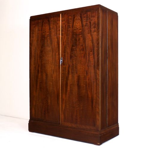 ART DECO MAHOGANY GENTLEMANS COMPACTUM WARDROBE BY COMPACTOM LTD OF LONDON - ADDITIONAL PHOTO 2