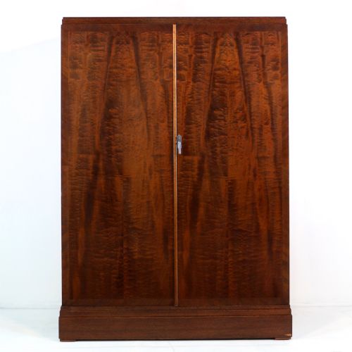 ART DECO MAHOGANY GENTLEMANS COMPACTUM WARDROBE BY COMPACTOM LTD OF LONDON - ADDITIONAL PHOTO 4