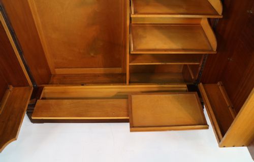 ART DECO MAHOGANY GENTLEMANS COMPACTUM WARDROBE BY COMPACTOM LTD OF LONDON - ADDITIONAL PHOTO 14