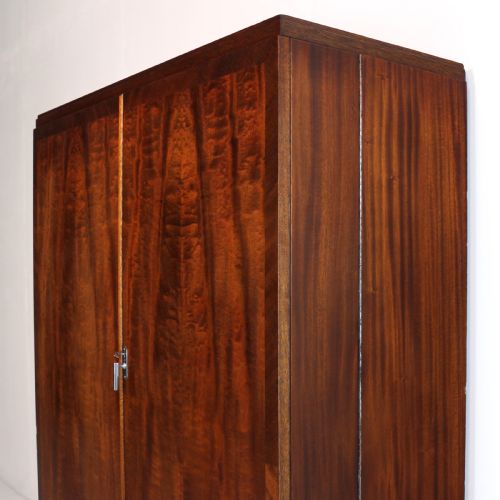 ART DECO MAHOGANY GENTLEMANS COMPACTUM WARDROBE BY COMPACTOM LTD OF LONDON - ADDITIONAL PHOTO 24