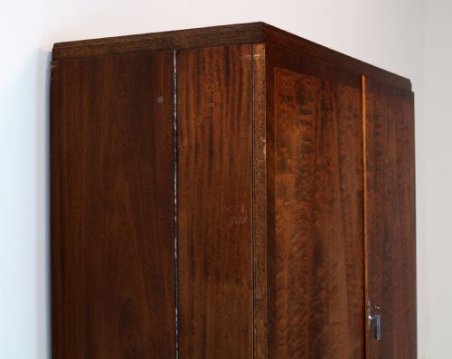 ART DECO MAHOGANY GENTLEMANS COMPACTUM WARDROBE BY COMPACTOM LTD OF LONDON - ADDITIONAL PHOTO 27