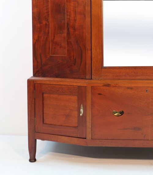 ARTS CRAFTS GLASGOW SCHOOL INLAID WALNUT WARDROBE ATTRIBUTED TO WYLIE LOCHHEAD - ADDITIONAL PHOTO 12