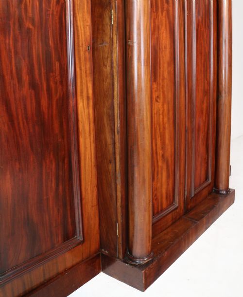 REGENCY MAHOGANY FOUR DOOR BREAKFRONT WARDROBE - ADDITIONAL PHOTO 10