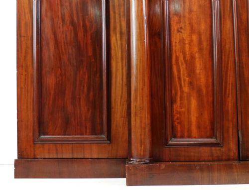 REGENCY MAHOGANY FOUR DOOR BREAKFRONT WARDROBE - ADDITIONAL PHOTO 11
