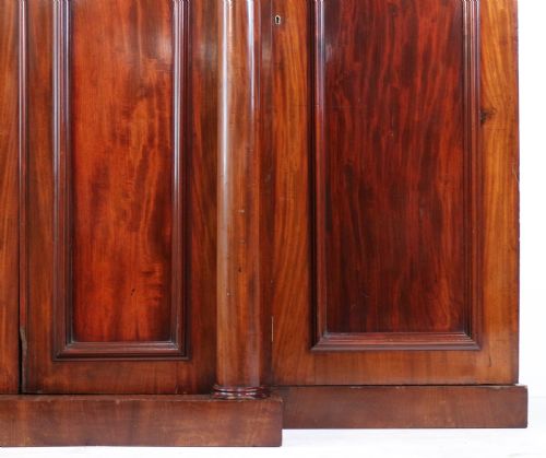 REGENCY MAHOGANY FOUR DOOR BREAKFRONT WARDROBE - ADDITIONAL PHOTO 12