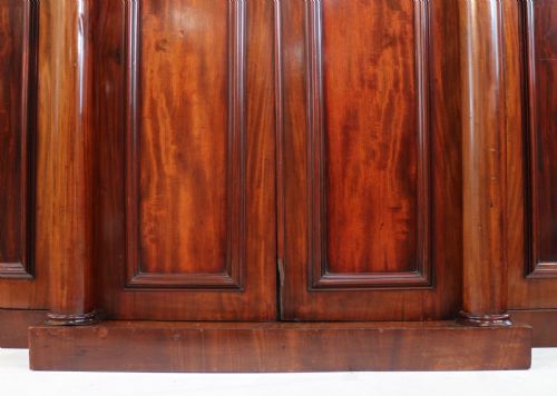 REGENCY MAHOGANY FOUR DOOR BREAKFRONT WARDROBE - ADDITIONAL PHOTO 13