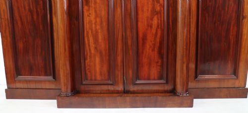 REGENCY MAHOGANY FOUR DOOR BREAKFRONT WARDROBE - ADDITIONAL PHOTO 14
