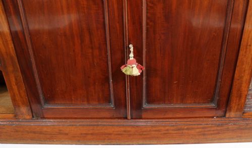 WILLIAM IV MAHOGANY OPEN LIBRARY BOOKCASE - ADDITIONAL PHOTO 10