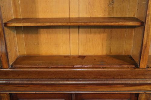 WILLIAM IV MAHOGANY OPEN LIBRARY BOOKCASE - ADDITIONAL PHOTO 19