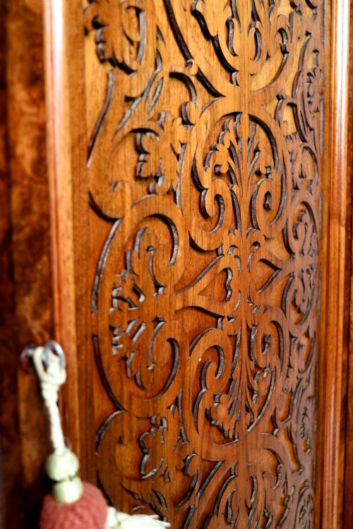 VICTORIAN BURR WALNUT BREAKFRONT BOOKCASE SIDE CABINET - ADDITIONAL PHOTO 14