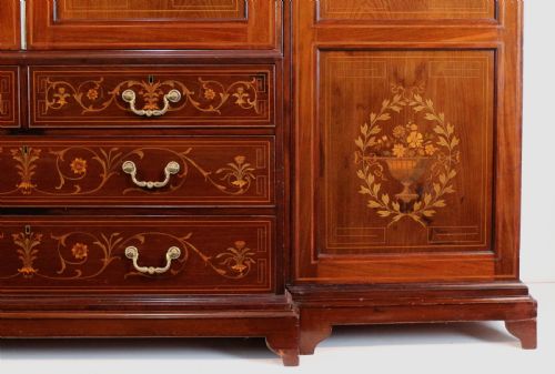 EDWARDS ROBERTS VICTORIAN MARQUETRY FITTED WARDROBE - ADDITIONAL PHOTO 6