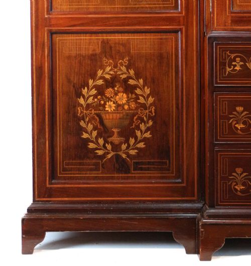 EDWARDS ROBERTS VICTORIAN MARQUETRY FITTED WARDROBE - ADDITIONAL PHOTO 7
