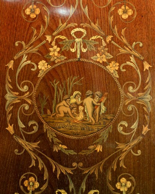 EDWARDS ROBERTS VICTORIAN MARQUETRY FITTED WARDROBE - ADDITIONAL PHOTO 12