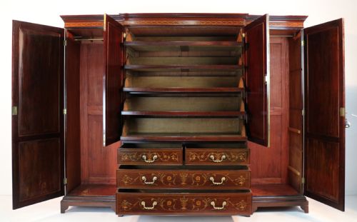 EDWARDS ROBERTS VICTORIAN MARQUETRY FITTED WARDROBE - ADDITIONAL PHOTO 17