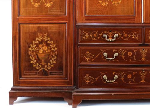 EDWARDS ROBERTS VICTORIAN MARQUETRY FITTED WARDROBE - ADDITIONAL PHOTO 29