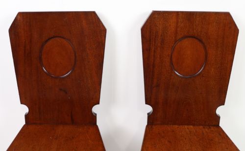 SET OF FOUR VICTORIAN MAHOGANY HALL CHAIRS BY HOLLAND SONS - ADDITIONAL PHOTO 13