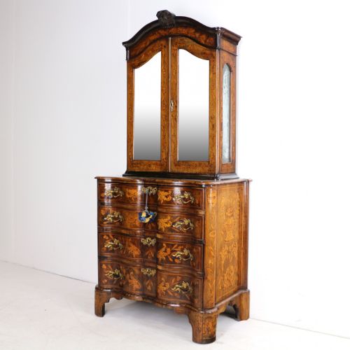 DUTCH WALNUT MARQUETRY CABINETONCHEST - ADDITIONAL PHOTO 2