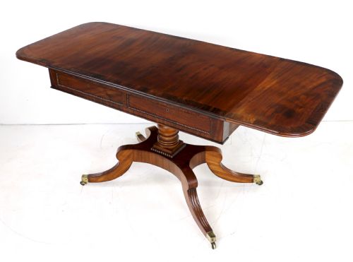 SCOTTISH WILLIAM TROTTER MAHOGANY SOFA TABLE - ADDITIONAL PHOTO 1