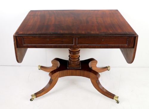 SCOTTISH WILLIAM TROTTER MAHOGANY SOFA TABLE - ADDITIONAL PHOTO 4