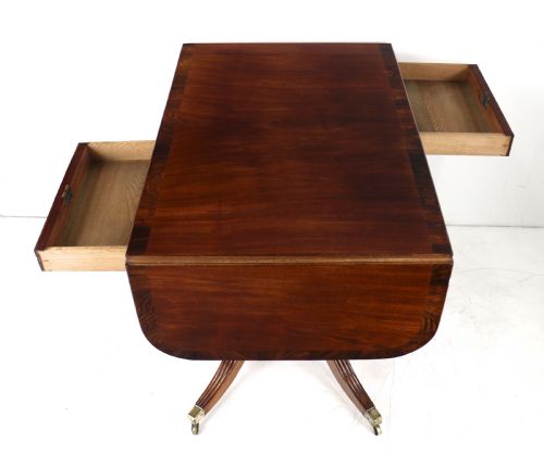 SCOTTISH WILLIAM TROTTER MAHOGANY SOFA TABLE - ADDITIONAL PHOTO 19