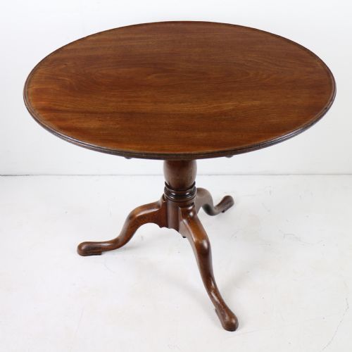 EARLY GEORGIAN DISH TOP BIRD CAGE TRIPOD TABLE - ADDITIONAL PHOTO 2