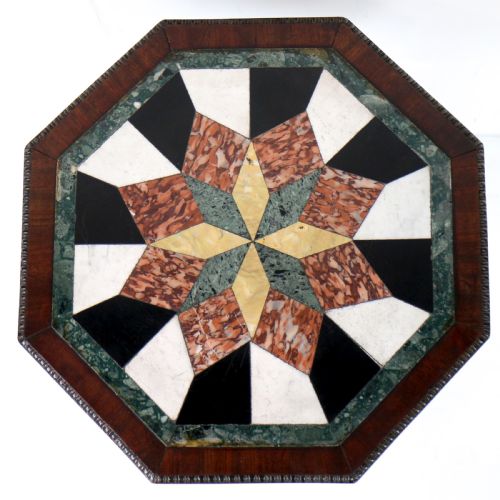A REGENCY MARBLE SPECIMEN MAHOGANY TABLE - ADDITIONAL PHOTO 4