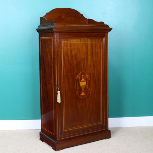 VICTORIAN MAHOGANY MARQUETRY MUSIC SIDE CABINET BY KEEBLE LONDON - ADDITIONAL PHOTO 2