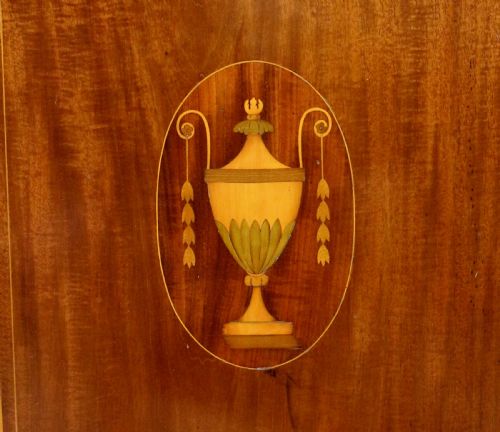 VICTORIAN MAHOGANY MARQUETRY MUSIC SIDE CABINET BY KEEBLE LONDON - ADDITIONAL PHOTO 8