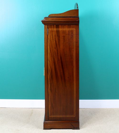 VICTORIAN MAHOGANY MARQUETRY MUSIC SIDE CABINET BY KEEBLE LONDON - ADDITIONAL PHOTO 13