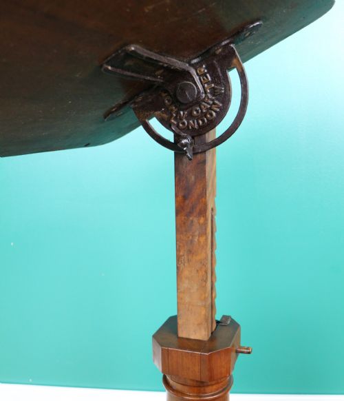 19TH CENTURY CARTERS PATENT MAHOGANY ADJUSTABLE BED READING TABLE - ADDITIONAL PHOTO 14