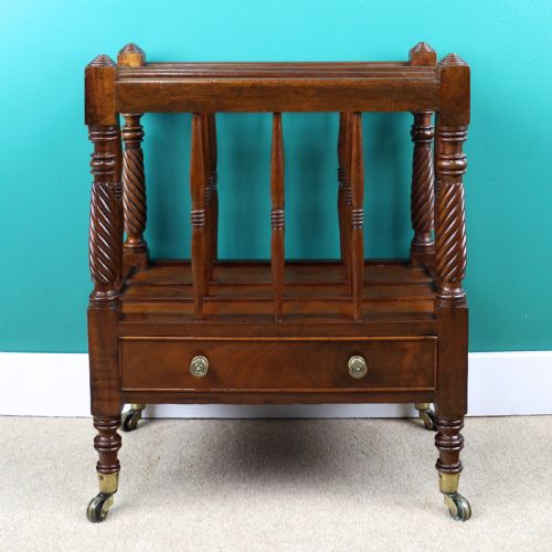 IRISH EARLY 19TH CENTURY REGENCY MAHOGANY CANTERBURY - ADDITIONAL PHOTO 1