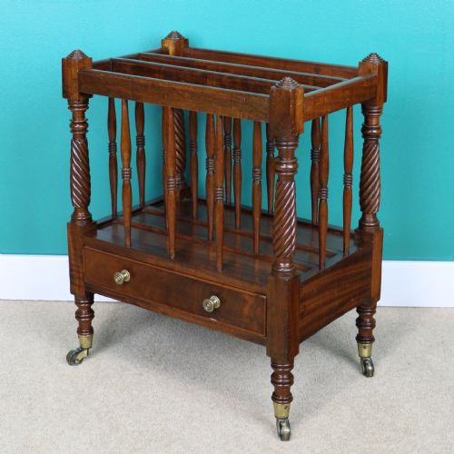 IRISH EARLY 19TH CENTURY REGENCY MAHOGANY CANTERBURY - ADDITIONAL PHOTO 2