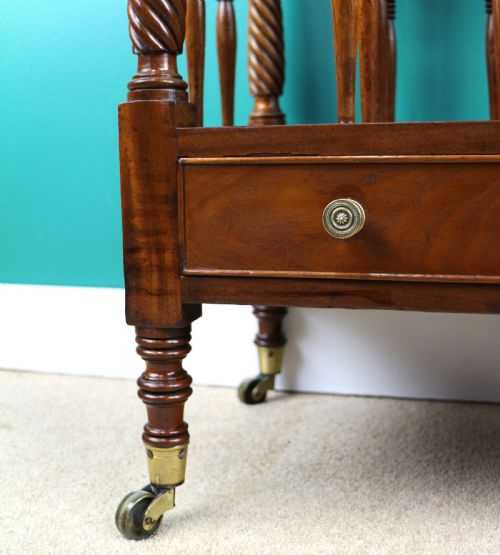 IRISH EARLY 19TH CENTURY REGENCY MAHOGANY CANTERBURY - ADDITIONAL PHOTO 3